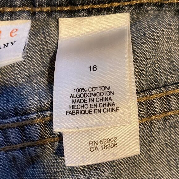 Liz Claiborne First Issue Women’s Blue Jean Shorts Size 16 - Picture 7 of 7